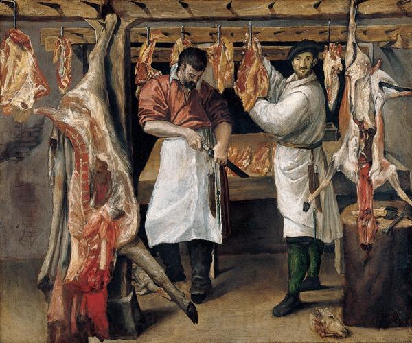 Annibale Carracci The Butchers Shop Spain oil painting art